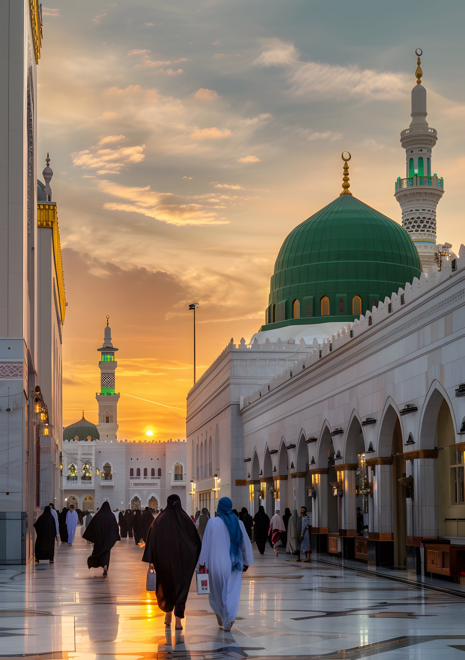 Madinah visit by Al Khizar Tours pilgrims

